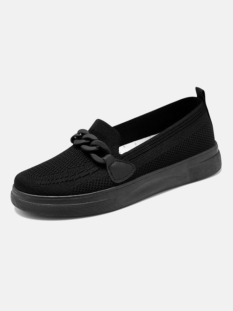 Breathable Knitting  Slip On Loafers 5
