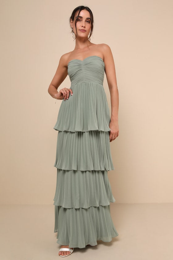 Valeria Boutique Strapless Maxi Dress Evening Wear Edit