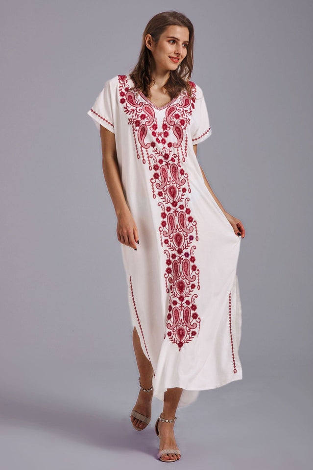 Boho Print Slit Dress | Dress In Beauty