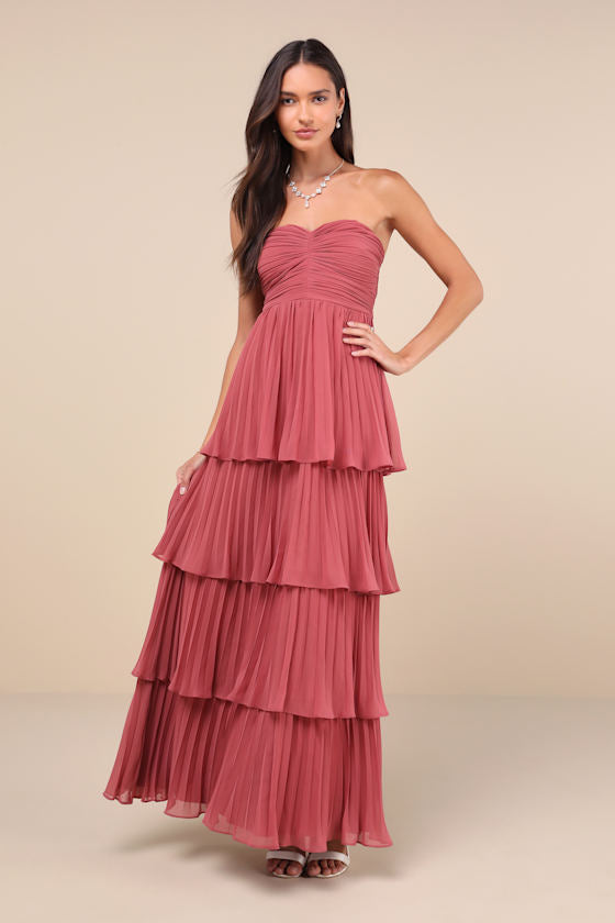 Valeria Boutique Strapless Maxi Dress Evening Wear Edit