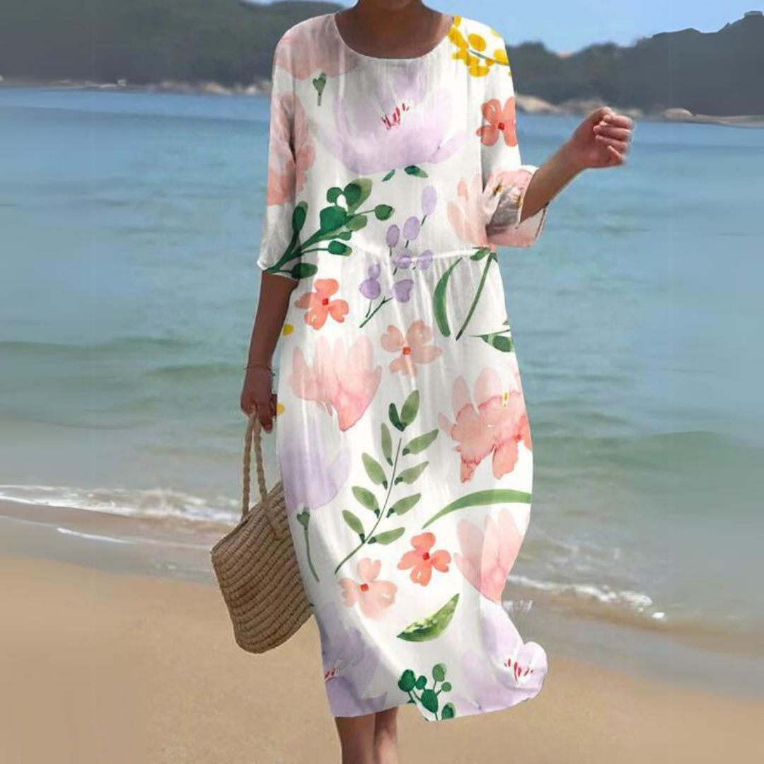 Jasmine Exclusive Women's Formal Dress with Floral Print Statement Occasion Edit