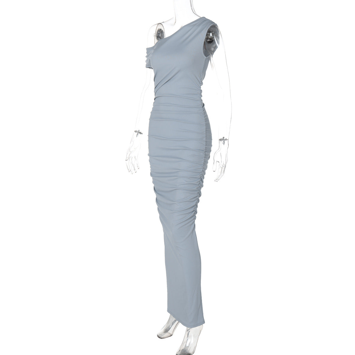 Mystical Off Shoulder Dress Grey