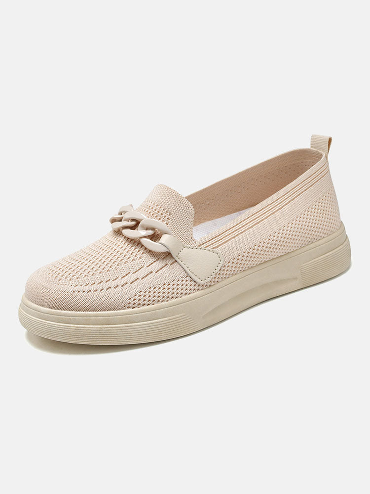 Breathable Knitting  Slip On Loafers 2