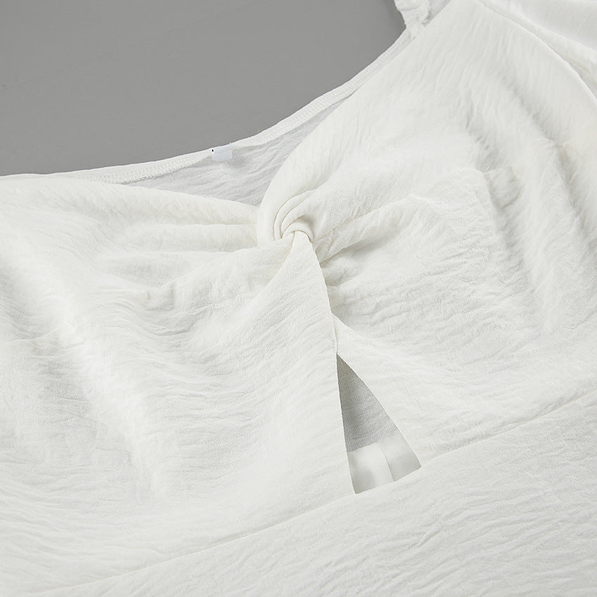 Fae Off Shoulder Dress White