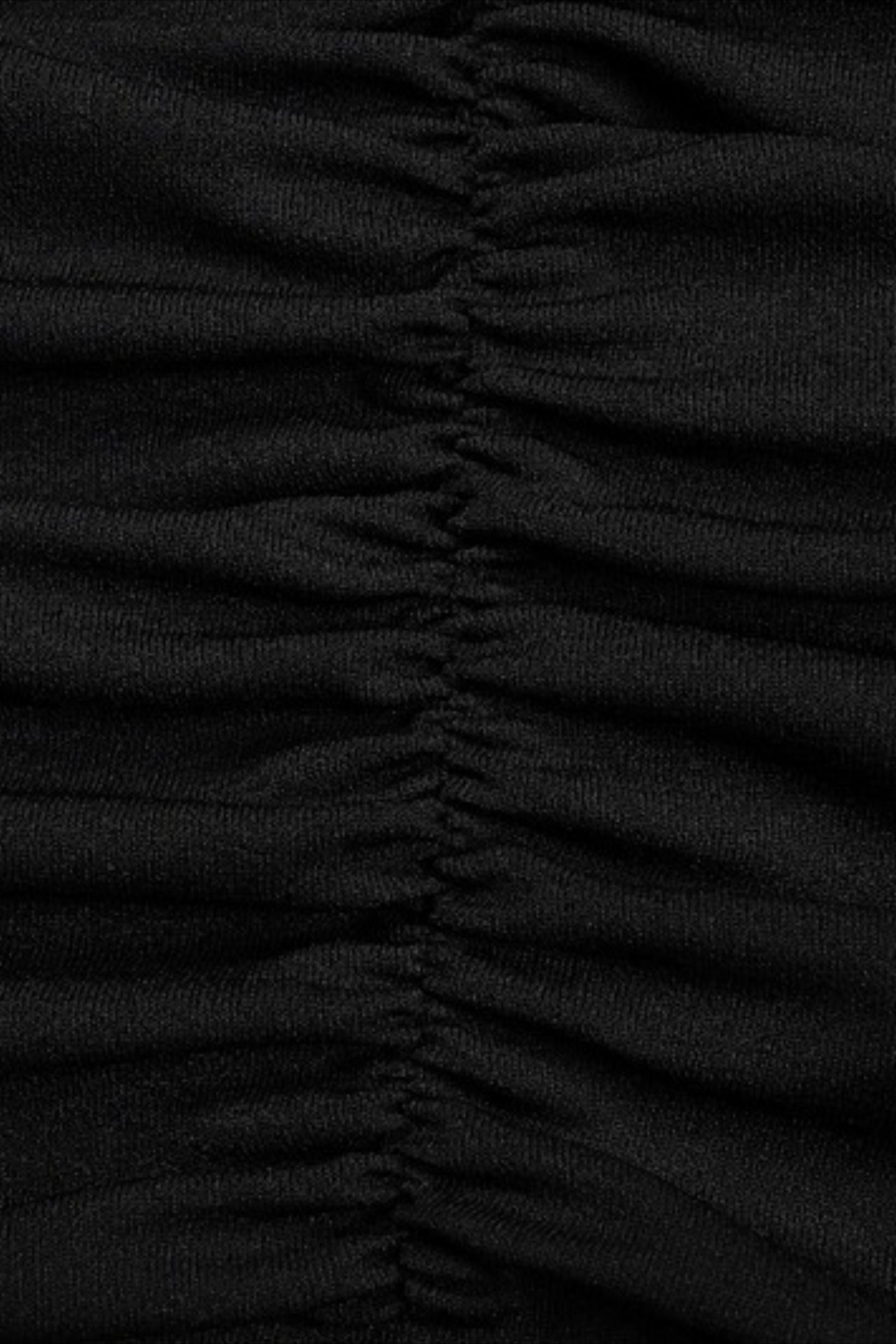 Black Off Shoulder Ruched Sheer Mesh Long Sleeve Metal Hardware Mini Dress 6