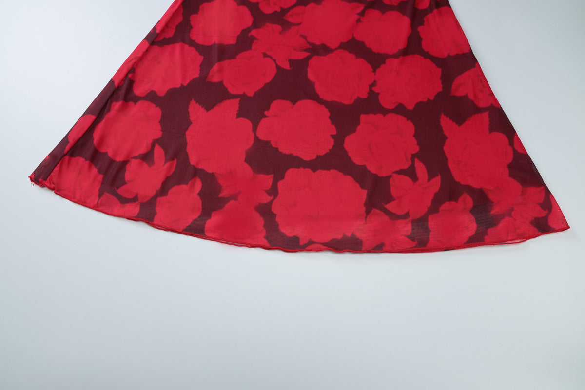 Frederick Maxi Dress Red