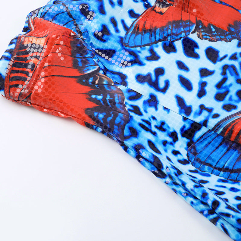Carlini Mini Dress Blue