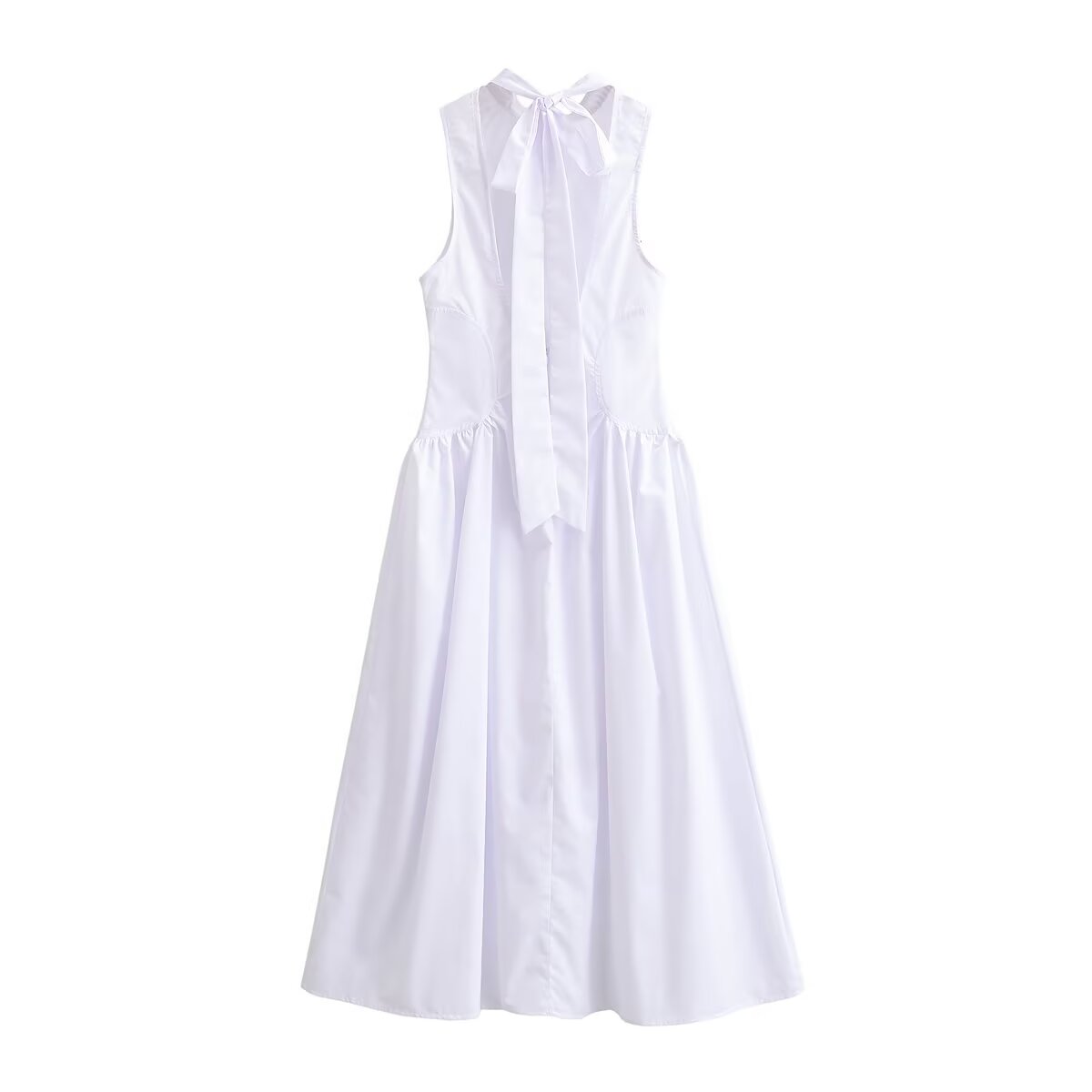 Women Clothing Summer Elegant Backless Midi Dress