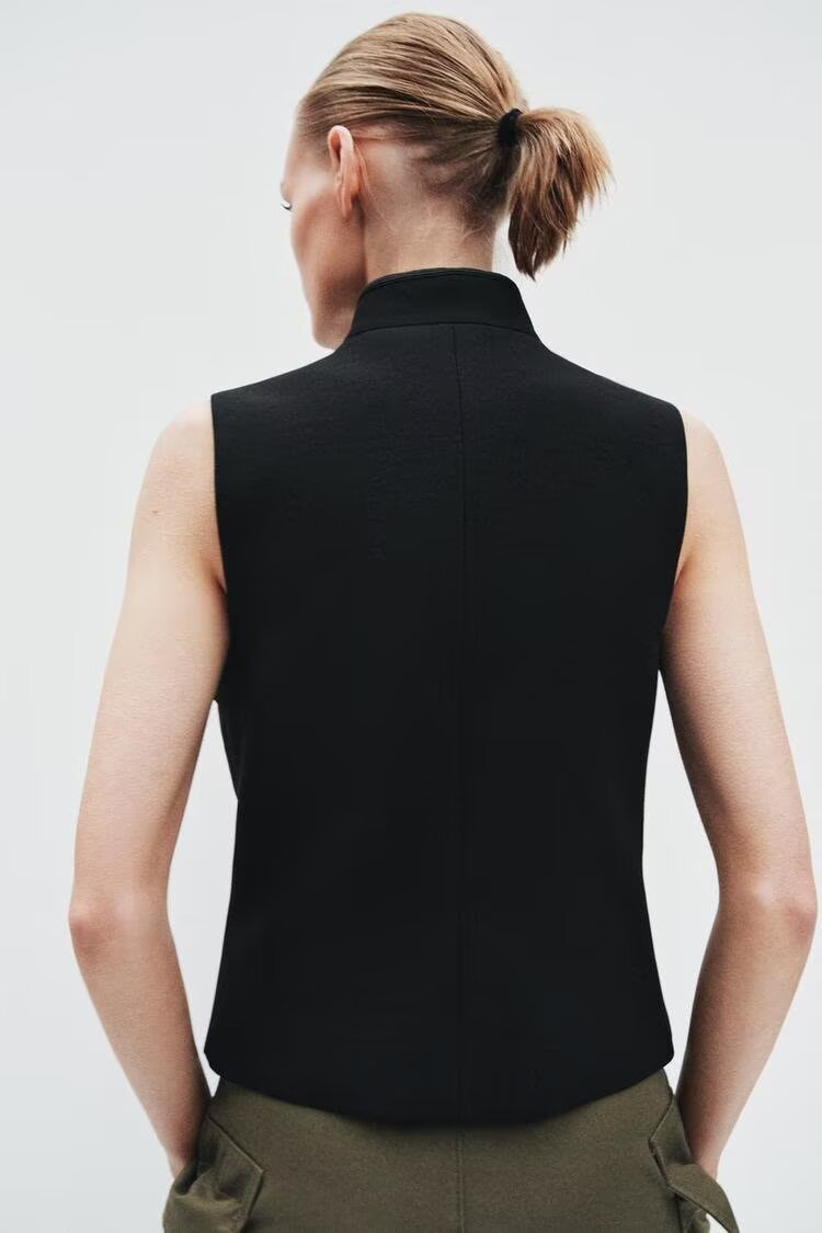 Women Clothing Summer Street Bends Hitches Ornament Vest Jacket
