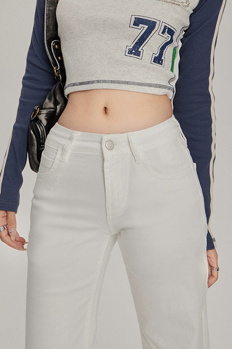 Low Rise Stretchy Slim Bootcut Jeans