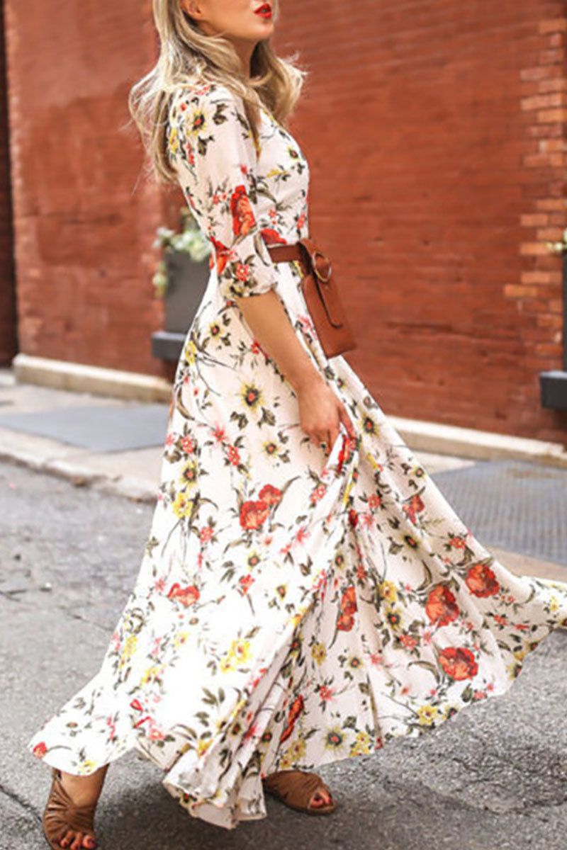 Gina Exclusive Fashionable, Patchwork Dresses with O Neck and a Line Designer Dress Edit
