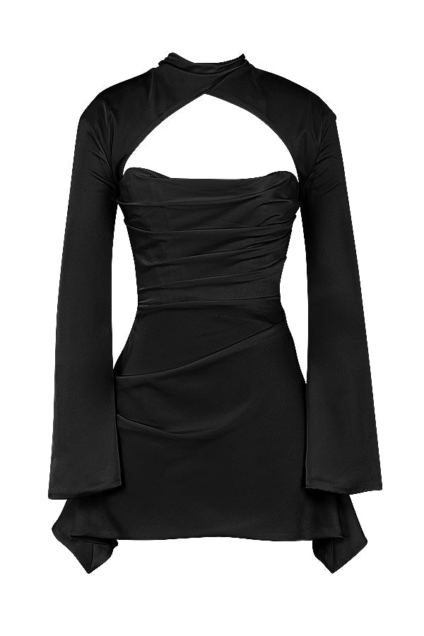 Violeta Draped Corset Dress Premium Dress with Premium Casual Styling