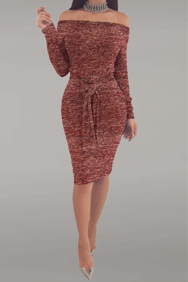 Fabiola Street Solid Patchwork Classic Dress with Premium Casual Styling