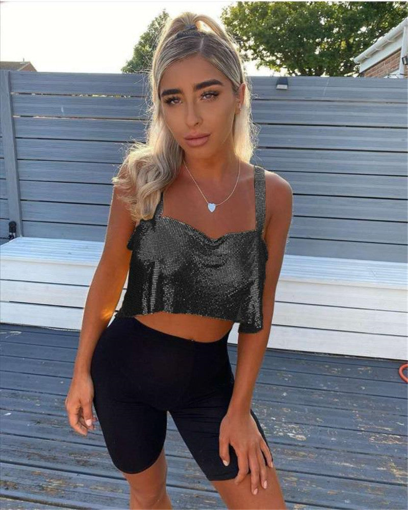 Party Essential Sequin Cami Top