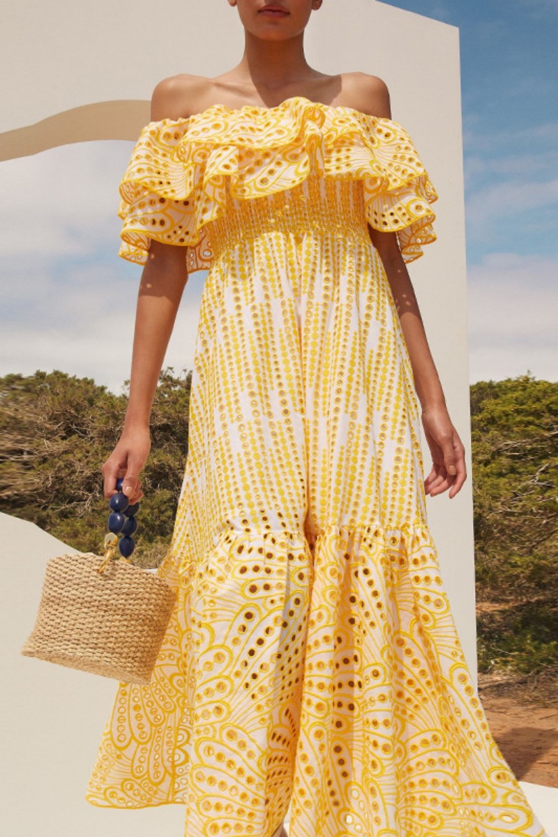 Herminia Elevated Long Dress Evening Wear Edit