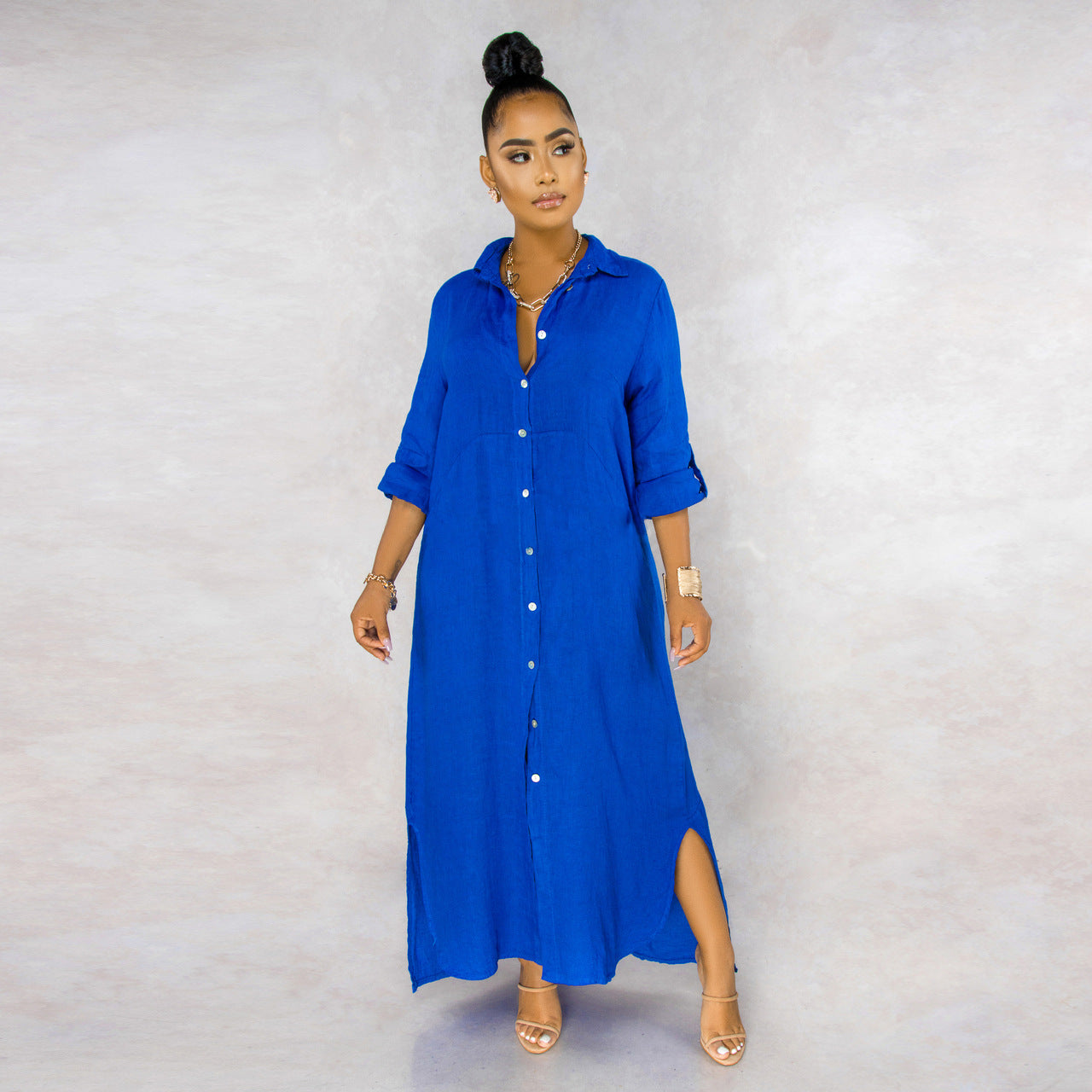María Aesthetic Elena Overshirt Dress Set Evening Wear Edit
