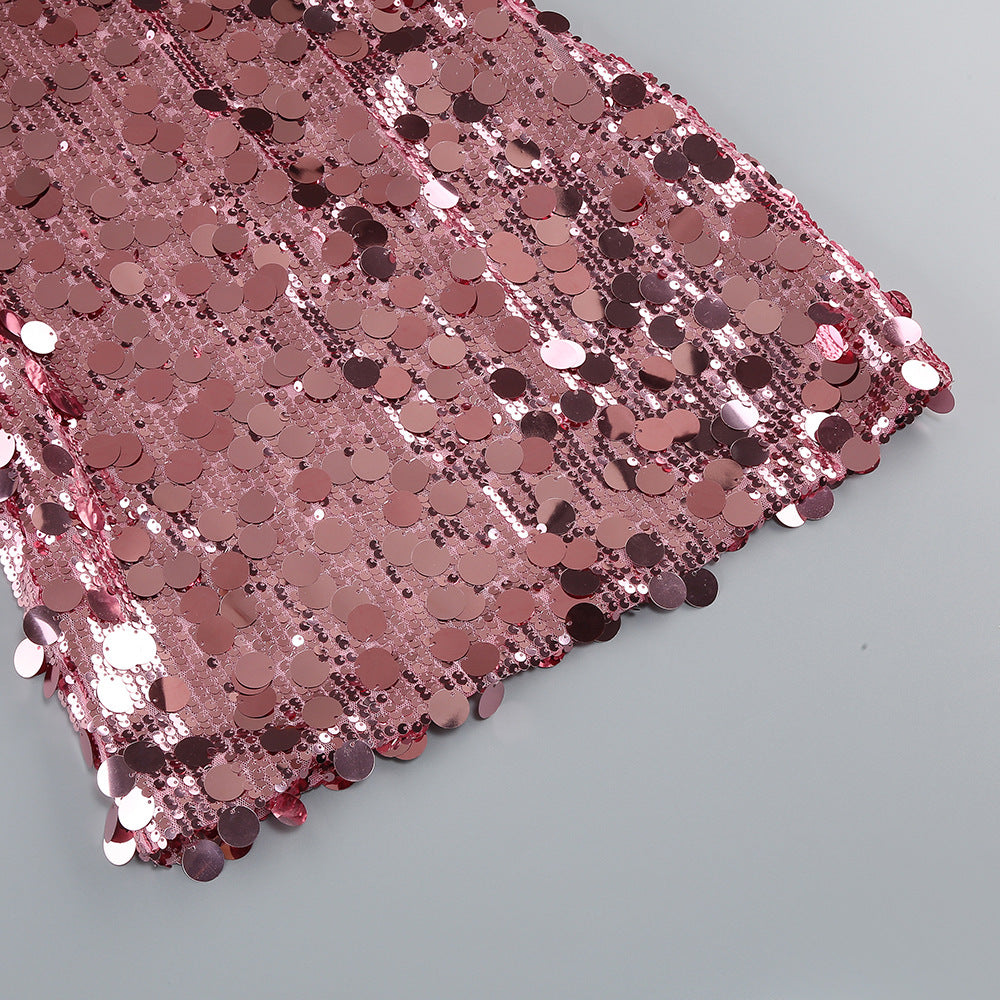 Shine On Mini Dress Pink
