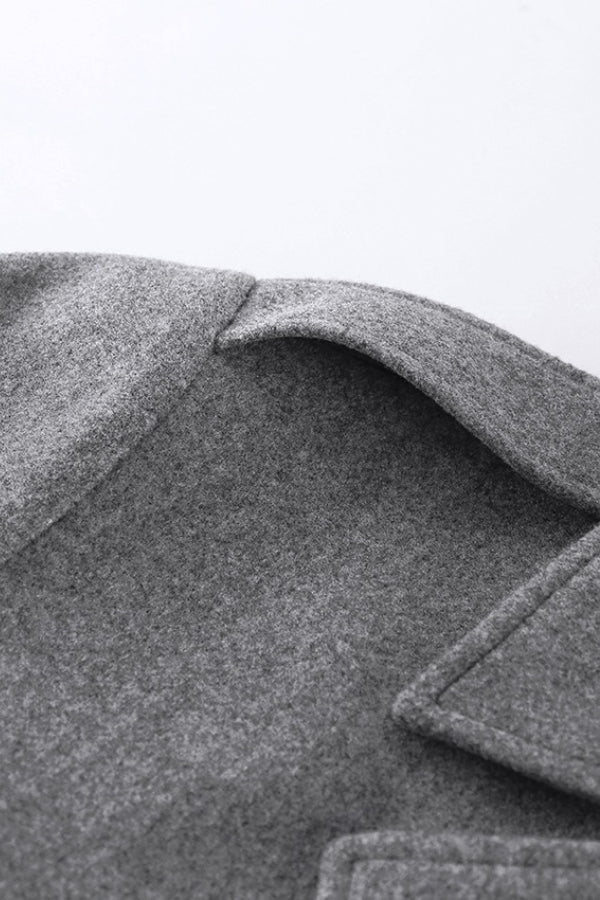 Elegant Midlength Wool Blend Coat