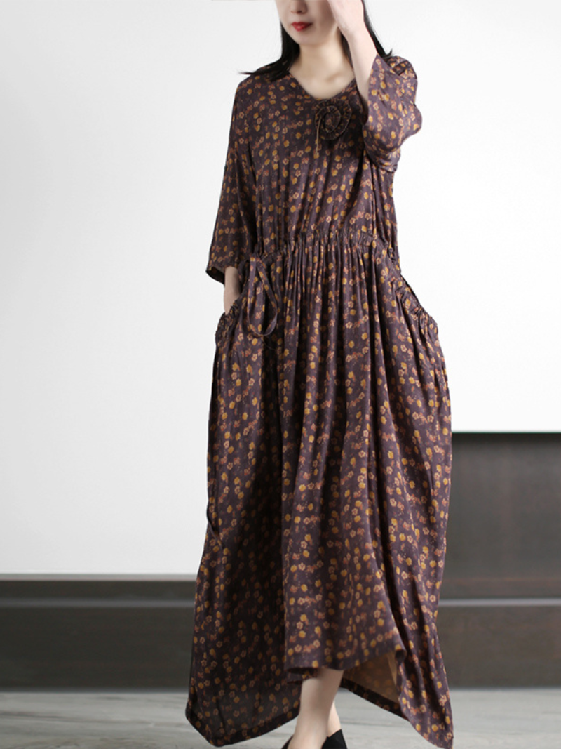Crazy Style Loose Round Neck A-line Dress