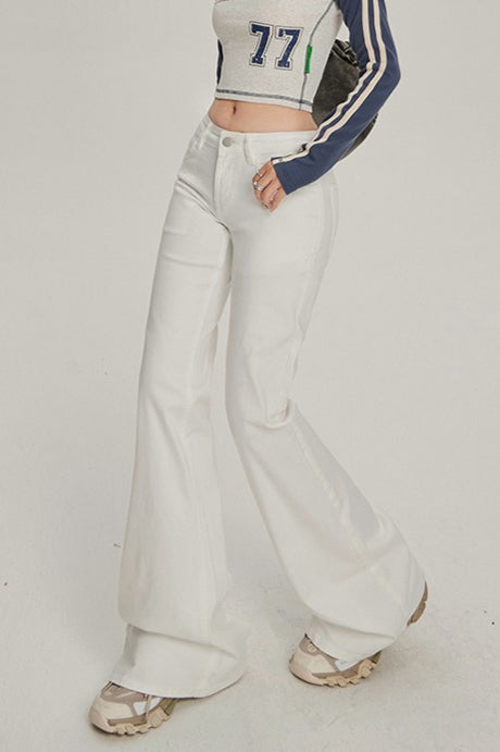 Low Rise Stretchy Slim Bootcut Jeans