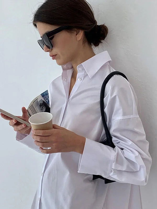Raquel Elegant Shirt Dress Contemporary Dress for Layered Outfit Styling