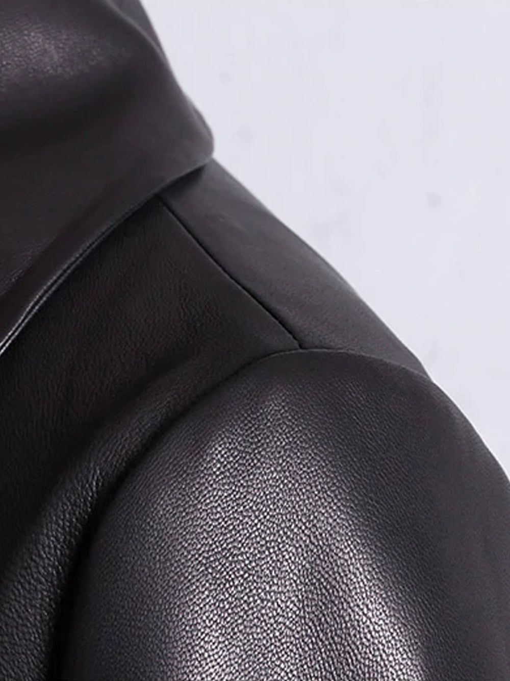 Lapel Belted Leather Maxi Trench Coat 18