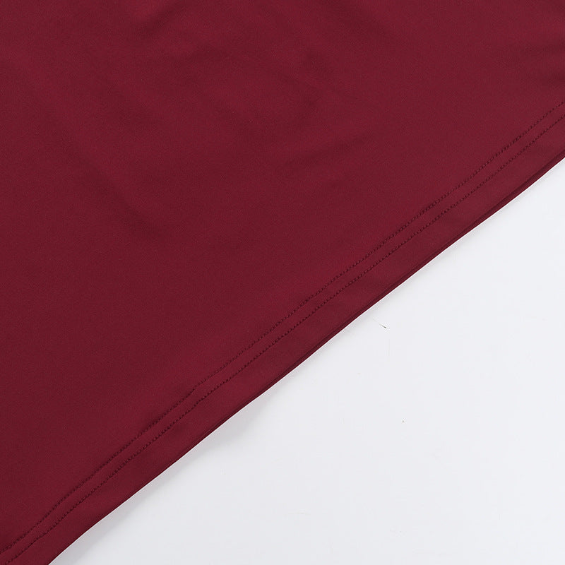 Crimson Kiss Mini Bodycon Dress Maroon