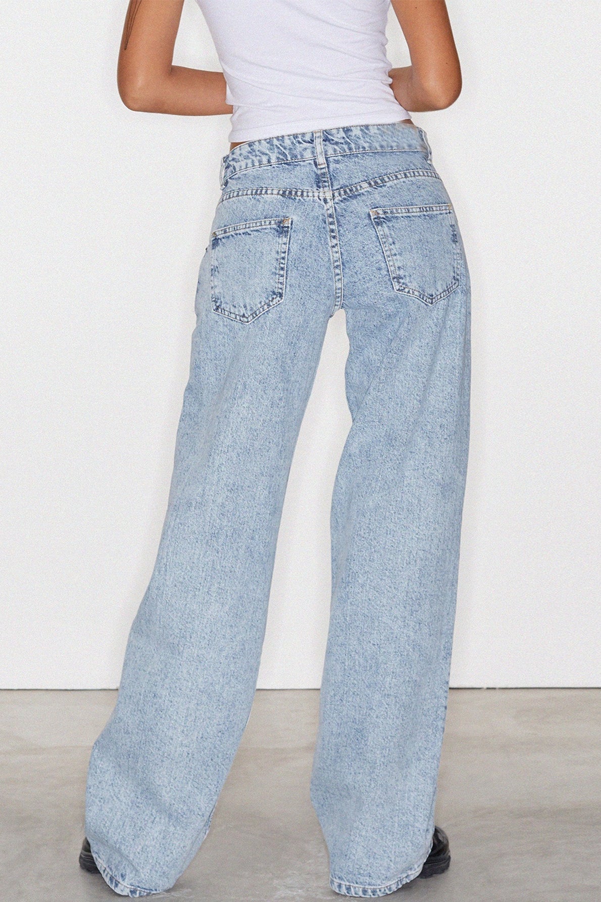 Classic Relaxed Fit Straight Leg Jeans