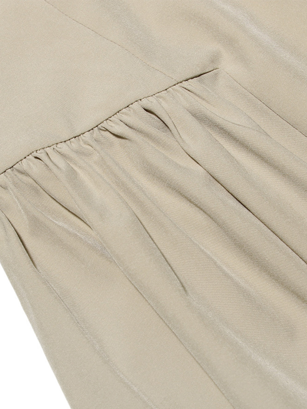 Beige Sling Midi Dress
