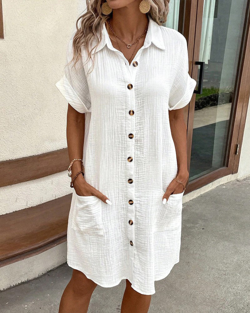 Vera Womens Shirt Dress Premium Dress with Premium Casual Styling