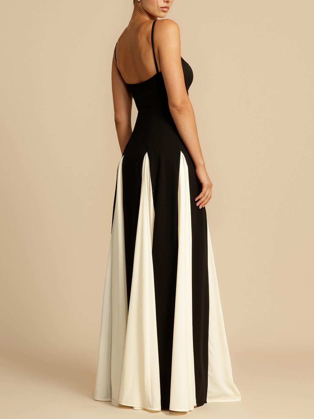 Elegance Panelled Tulle A - line Slip Maxi Dress
