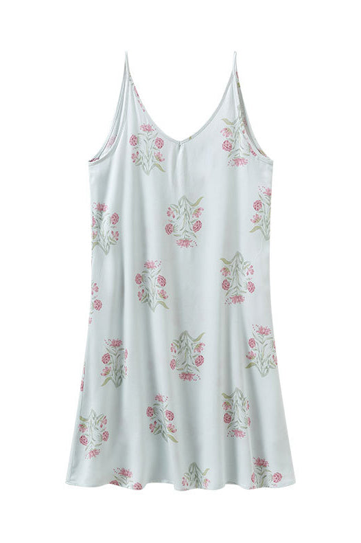 Nahir Exclusive Printed Camisole Dress with Crossed Straps At the Back Designer Edit