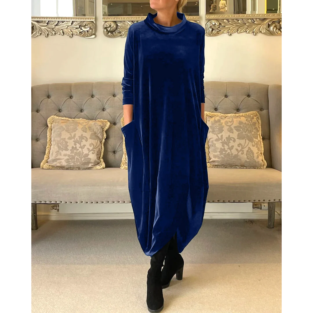 Galatea Chic Dress with Pockets Evening Wear Edit