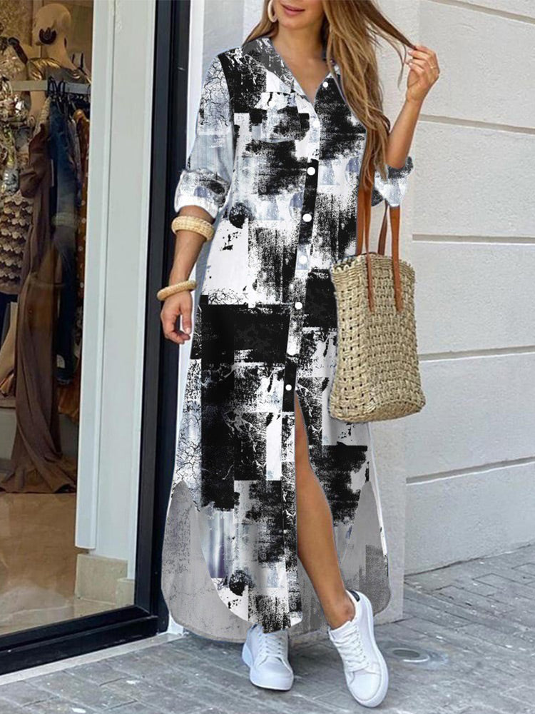 Women’s Summer Dress Round Neck Midi Dress