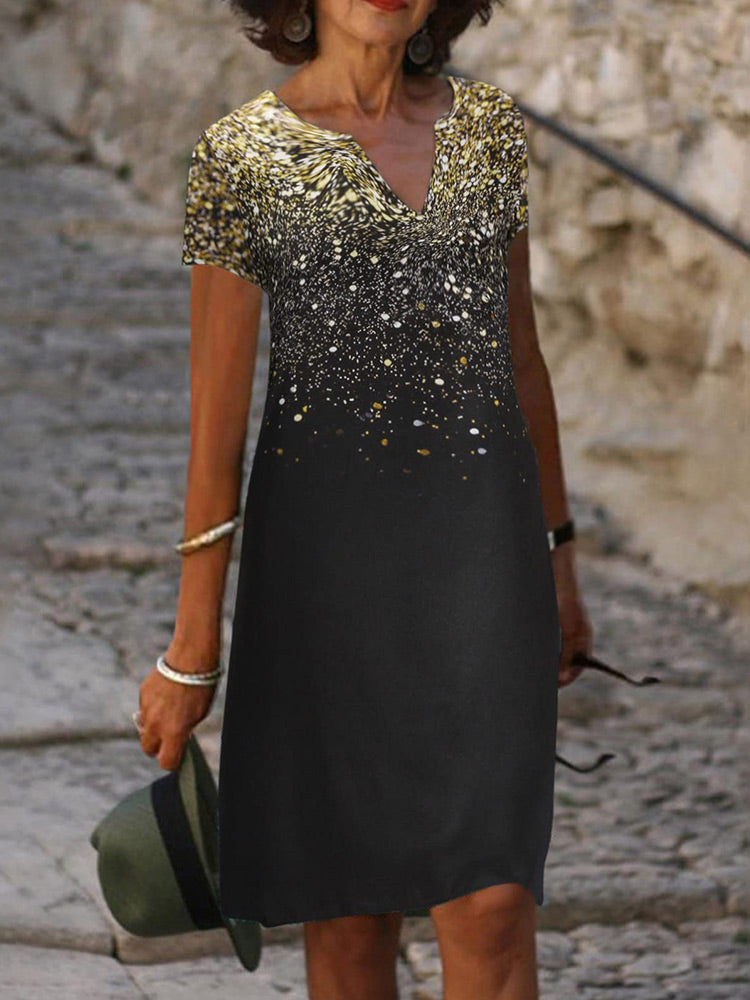 Sequins Elegant V Neck Midi Dress