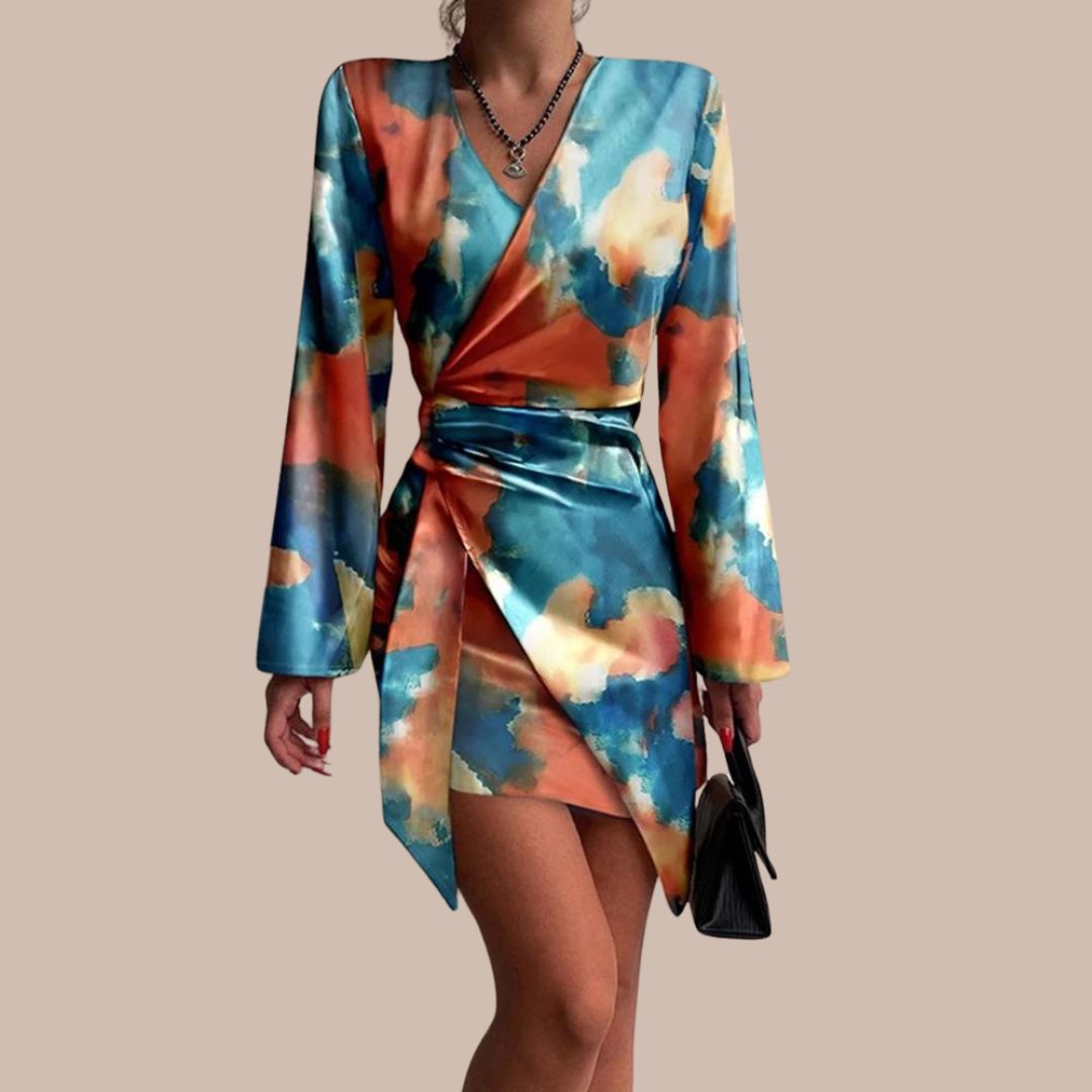 Pilar Womens Wrap Dress Dress with Tailored Everyday Styling