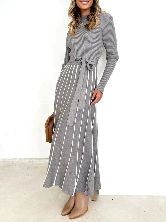 Iliana Timeless Long Sleeved Midi Dresses Chic Silhouette Collection