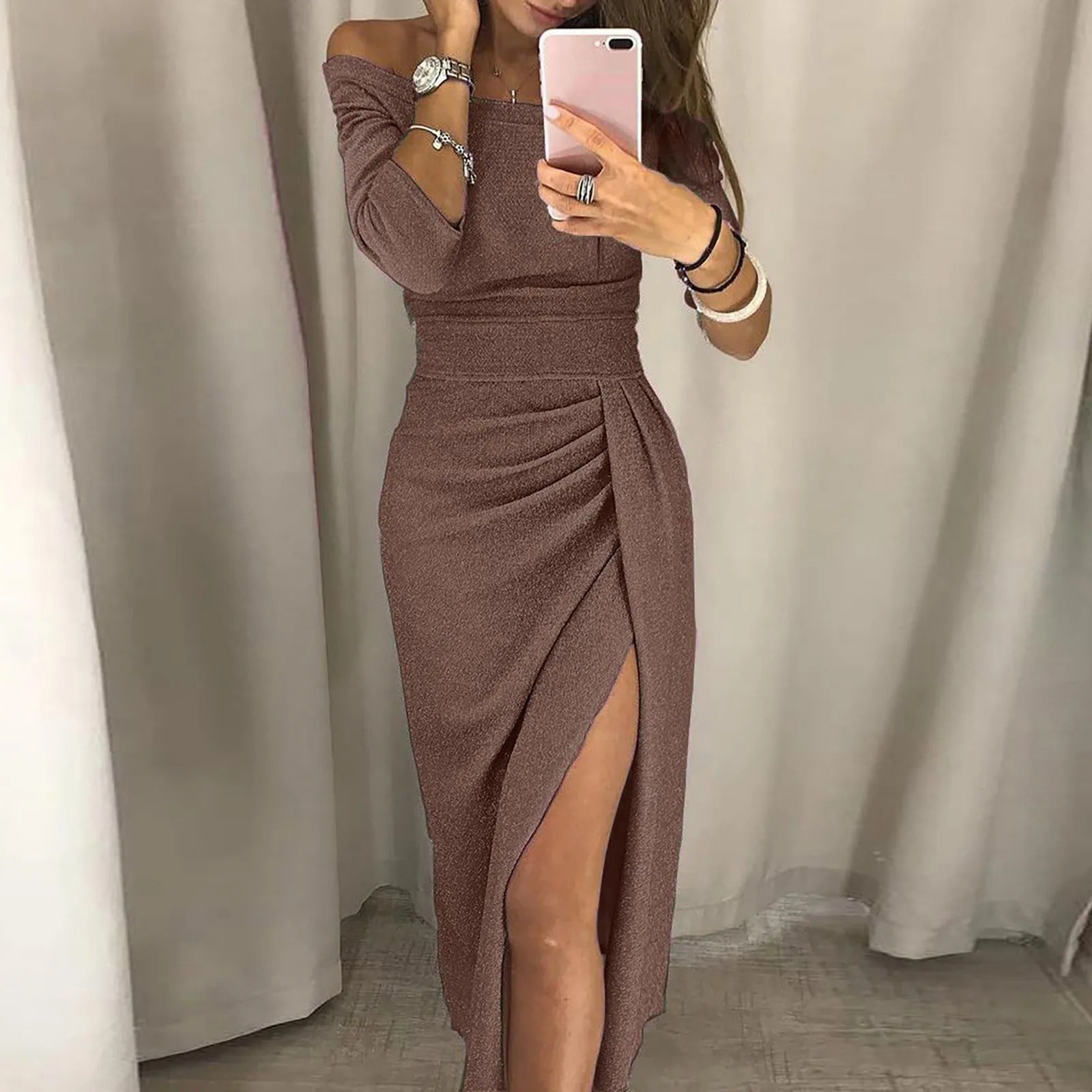 Contemporary Paola Womens High Waisted Dress for Modern Fashion Wear