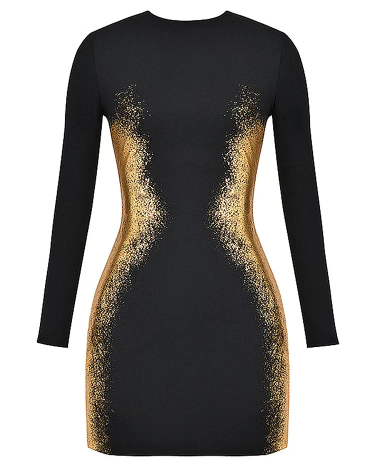 Brooke Elevated Printed Fashionable Mini Dress Evening Wear Edit