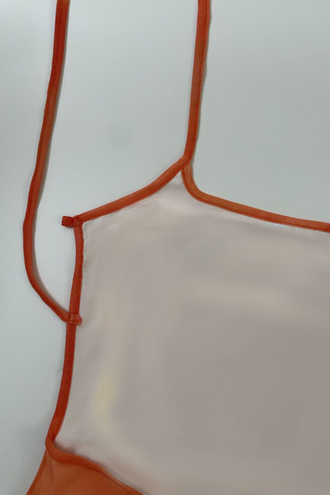 Orange Spaghetti Strap Square Neck Floral Print Mesh Overlay Side Slit Maxi Dress 8