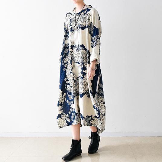 fall white oversized linen dress plus size cotton fall dresses