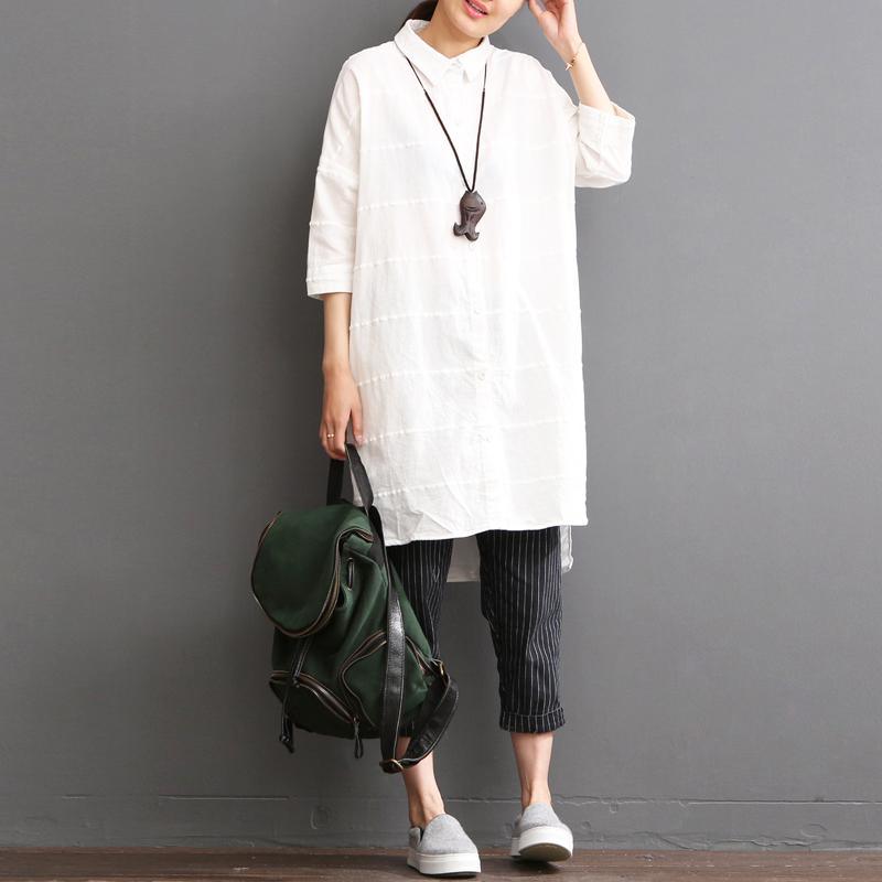 linen dress summer white dress plus size sundress