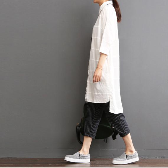 linen dress summer white dress plus size sundress