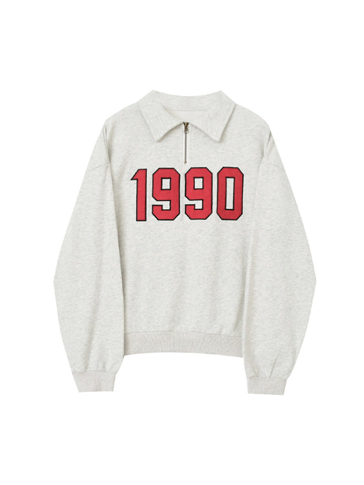 Vintage Lapel Long Sleeve Hoody Pullovers