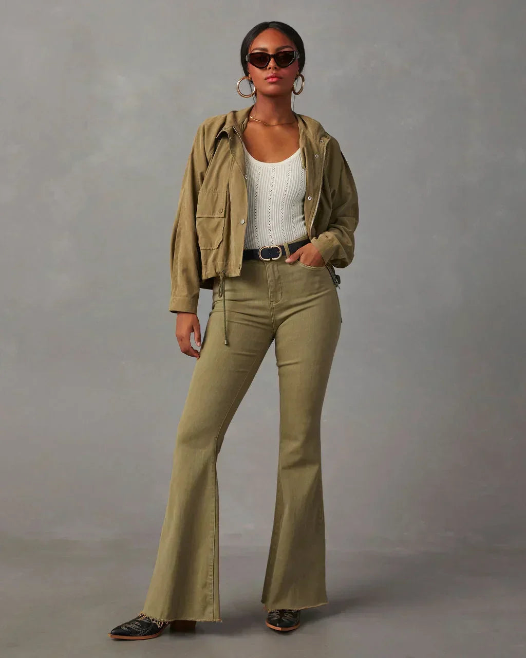 2024 Fashion Flare Women Streetwear 90S Vintage Wide Leg Denim Pantalones Mujer Pantalon Femme