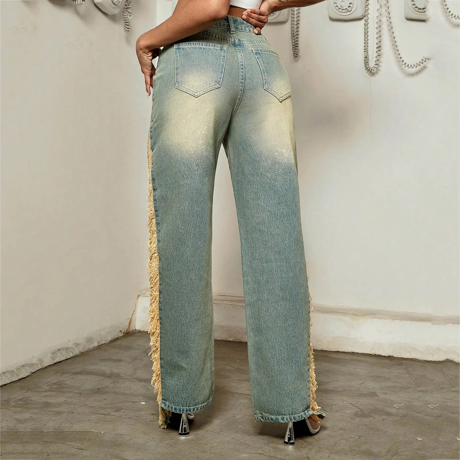 High Waist Stretchy Denim Jeans