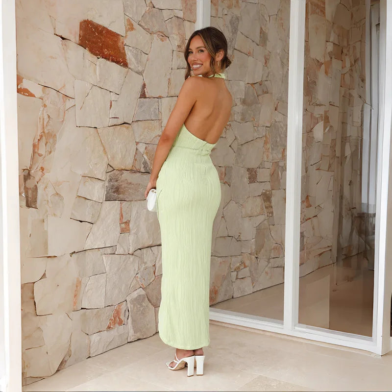 New Highend Slim Long Elegant Casual Streetwear Y2K Midi Dresses