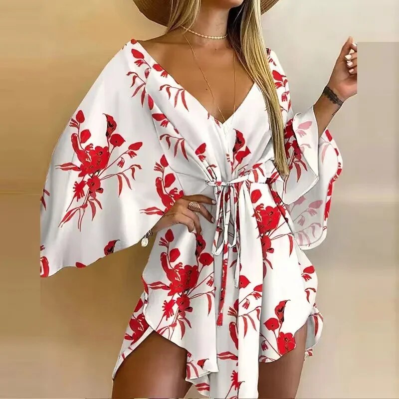 Ora Elegant Patterned Dress for Women Easy Wear Style