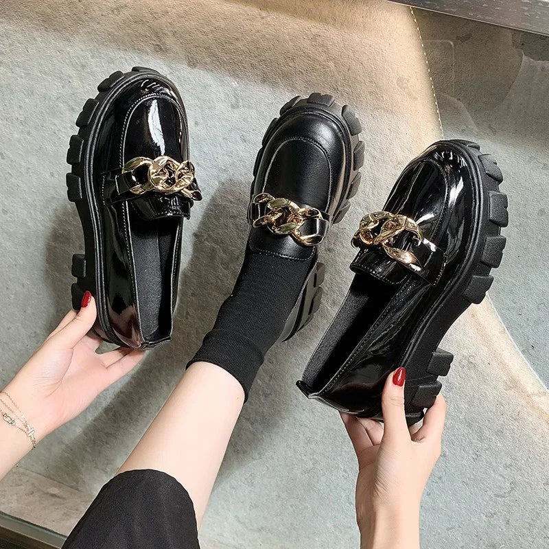 Suede Platform NonSlip Walking Casual Trend Spring Autumn Flats Loafers
