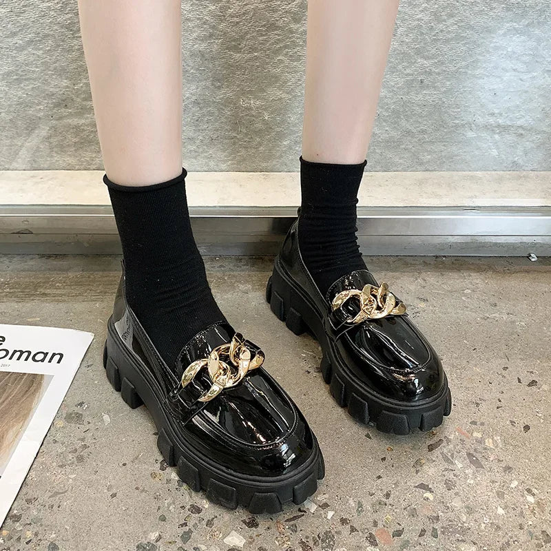 Suede Platform NonSlip Walking Casual Trend Spring Autumn Flats Loafers